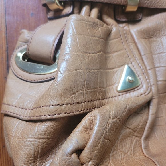 100pc Leather Embossed Croc "Eden" Bag, B. Makowsky - Picture 11 of 11